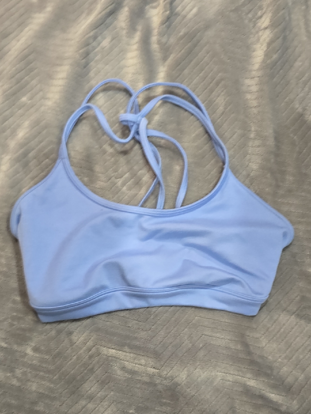 Gilly Hicks Light Blue Bralette with Printed Message